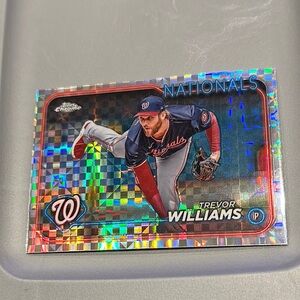 Topps Chrome Nationals Card with Holographic Design